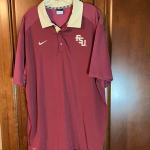 FSU Nike 3 button polo 2XL